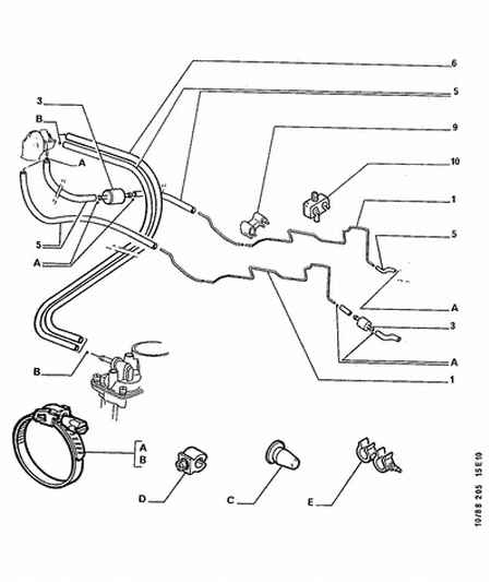 PEUGEOT 1567 20 - Fuel piping: 01 pcs. onlydrive.pro