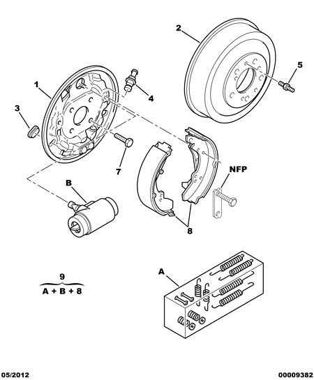 CITROËN 4241 H8 - Brake Shoe Set onlydrive.pro