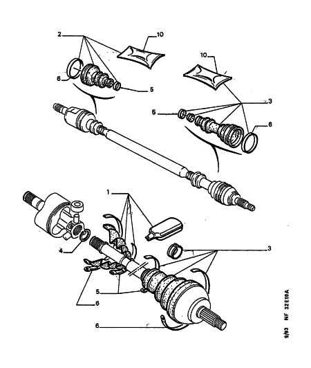 PEUGEOT 3293.97 - Putekļusargs, Piedziņas vārpsta onlydrive.pro