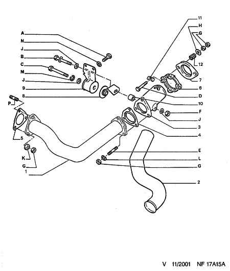 PEUGEOT 1710 92 - Tarpiklis, išleidimo kolektorius onlydrive.pro