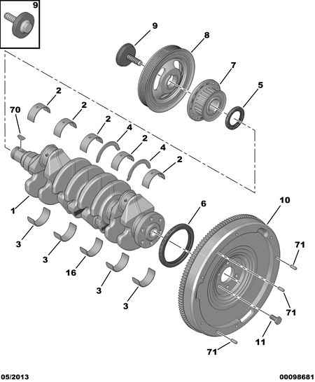 CITROËN 0532.X9 - Flywheel onlydrive.pro