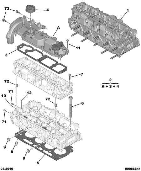 PEUGEOT 0209.JN - Cylinder head - cover: 01 pcs. onlydrive.pro