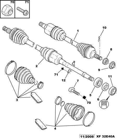 PEUGEOT 3273 LP - Drive Shaft onlydrive.pro