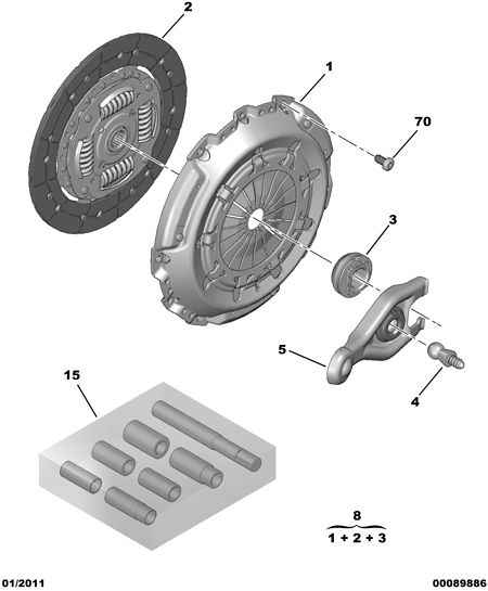 CITROËN 2052 J1 - Clutch Kit onlydrive.pro