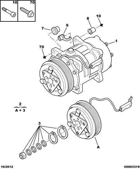 CITROËN 6453.KW - Air conditioned compressor detail: 01 pcs. onlydrive.pro