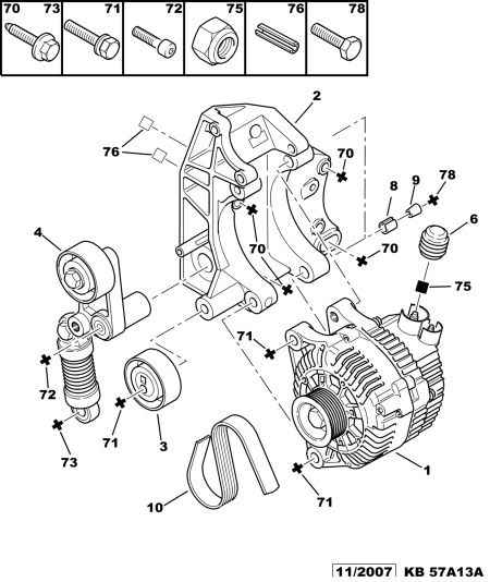 CITROËN 5751.52 - Belt Tensioner, v-ribbed belt onlydrive.pro