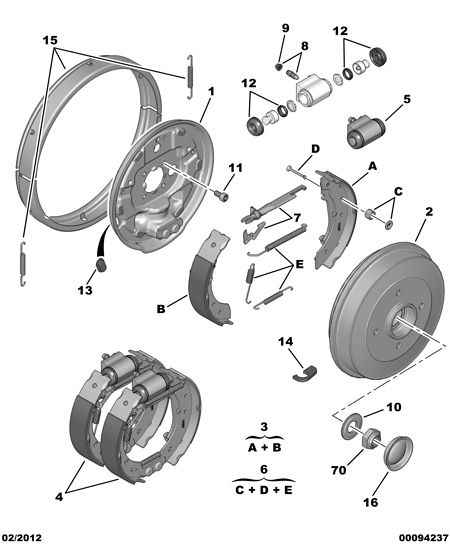 PEUGEOT (DF-PSA) 4241 9F - Brake Shoe Set onlydrive.pro