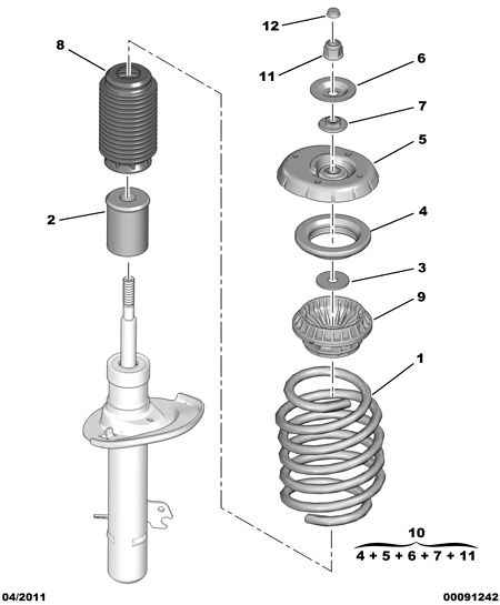 CITROËN 96 764 082 80 - Dust Cover Kit, shock absorber onlydrive.pro