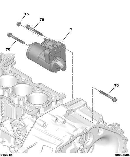 CITROËN V7 645 590 80 - Fastening starter motor: 01 pcs. onlydrive.pro