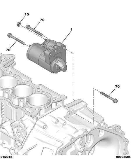 CITROËN V7 645 590 80 - Starter onlydrive.pro