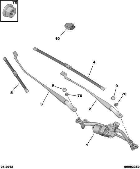 CITROËN 16 083 929 80 - Wiper Blade onlydrive.pro