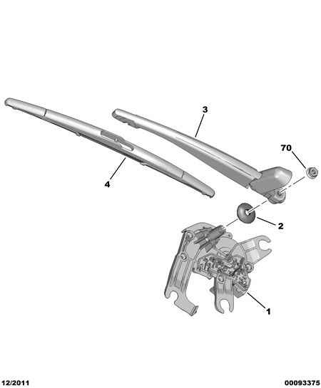 PEUGEOT (DF-PSA) 16 083 962 80 - Rear window wiper: 01 pcs. onlydrive.pro