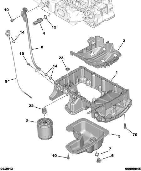 PEUGEOT 1109 AL - Engine oil sump filter probe: 01 pcs. onlydrive.pro