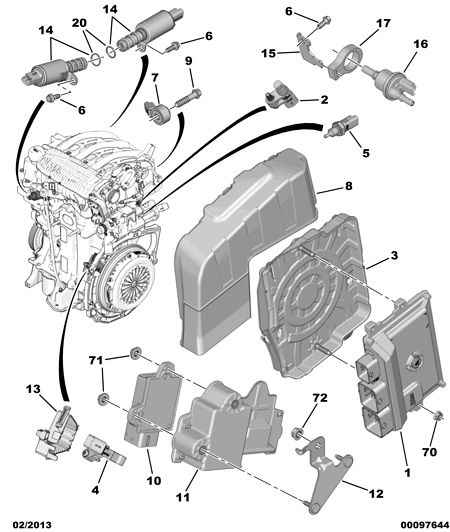 CITROËN V7 587 760 80 - Inj calculator sensor: 02 pcs. onlydrive.pro