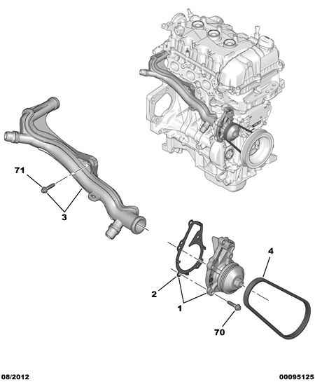 CITROËN 98 015 968 80 - Gasket, water pump onlydrive.pro