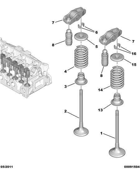 CITROËN 0956.50 - Seal Ring, valve stem onlydrive.pro