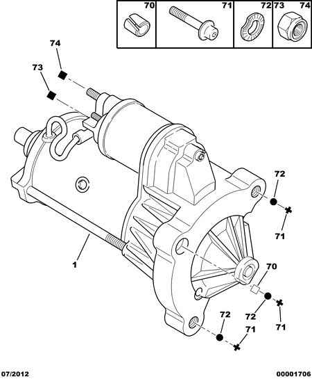 CITROËN 5802.W5 - Fastening starter motor: 01 pcs. onlydrive.pro