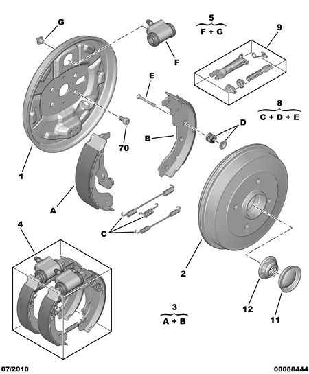 CITROËN 4242 20 - Brake Shoe Set onlydrive.pro