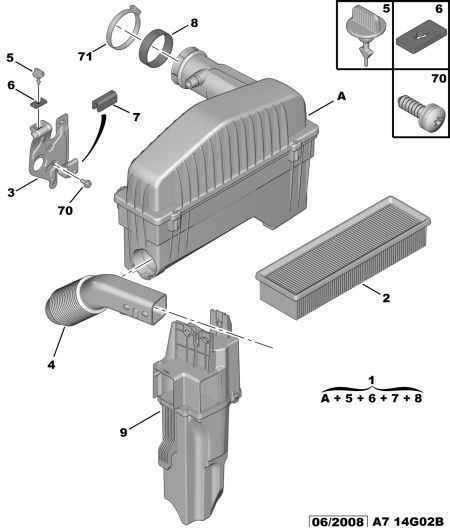 PEUGEOT (DF-PSA) 1444 EA - Air Filter, engine onlydrive.pro