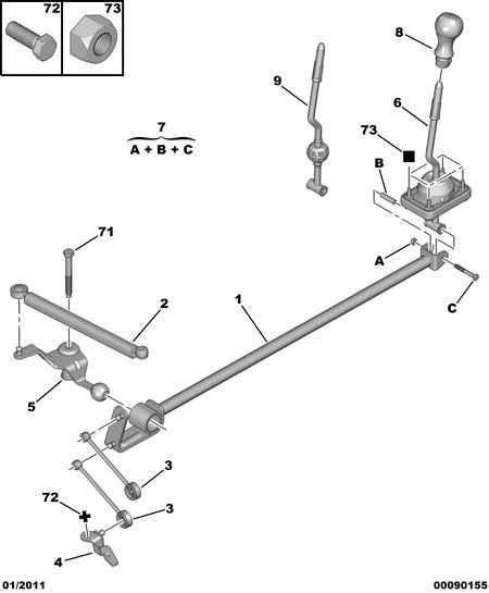 PEUGEOT (DF-PSA) 2452 91 - Repair Kit, gear lever onlydrive.pro