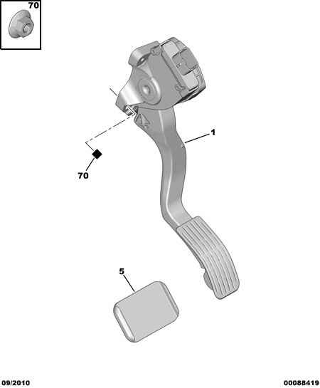 PEUGEOT 1601 Z7 - Accelerator Pedal Kit onlydrive.pro