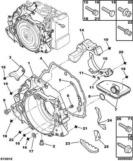 PEUGEOT 2263.28 - Converter housing: 01 pcs. onlydrive.pro