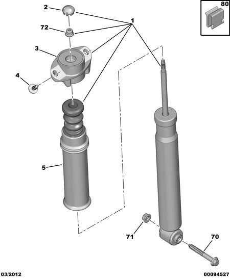 PEUGEOT 5142 32 - Top Strut Mounting onlydrive.pro