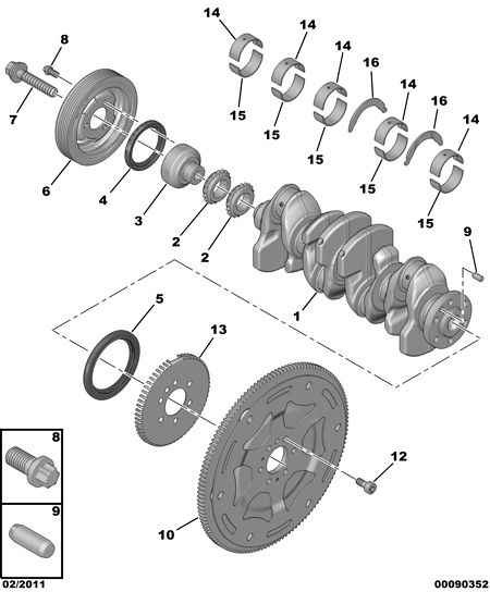 PEUGEOT 16 064 666 80 - Belt Pulley, crankshaft onlydrive.pro