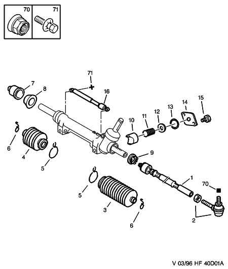 PEUGEOT 4066.22 - Bellow Set, steering onlydrive.pro