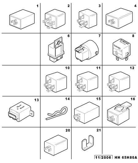 PEUGEOT (DF-PSA) 6555 33 - Relays - buzzer - flasher unit: 01 pcs. onlydrive.pro