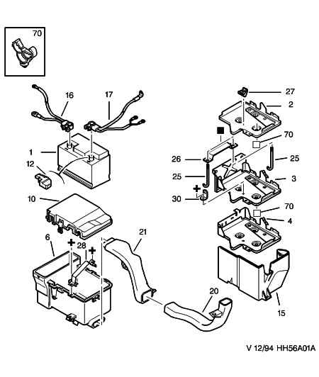 CITROËN 5600 KJ - Battery - wires: 01 pcs. onlydrive.pro