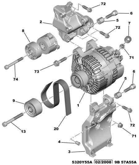 PEUGEOT 5751.F4 - Pulley, v-ribbed belt onlydrive.pro