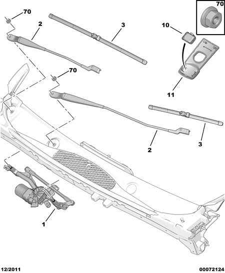 PEUGEOT 6423 46 - Windscreen wiper motor - conrod assy: 01 pcs. onlydrive.pro