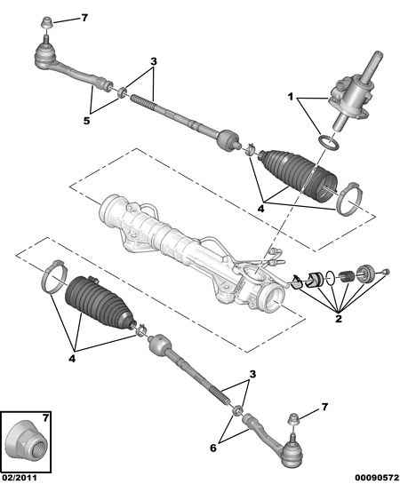 CITROËN 3817 75 - Steering rack components: 01 pcs. onlydrive.pro