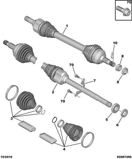 CITROËN 3272 PZ - Joint Kit, drive shaft onlydrive.pro