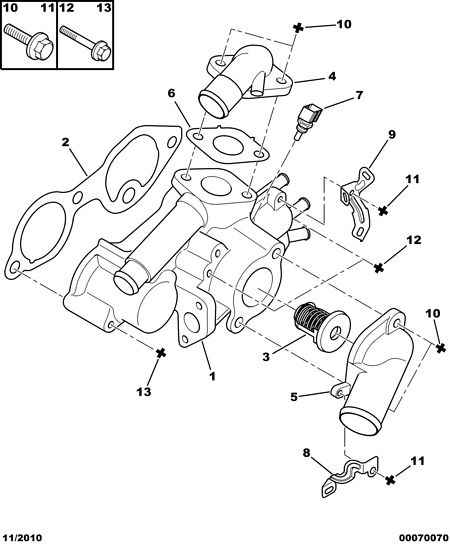 CITROËN 1338 G3 - Coolant thermostat / housing onlydrive.pro