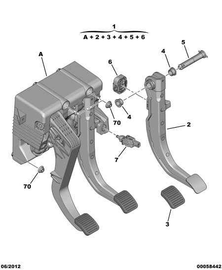 PEUGEOT 4534.50 - Brake pedal toe board assy contact switc: 01 pcs. onlydrive.pro