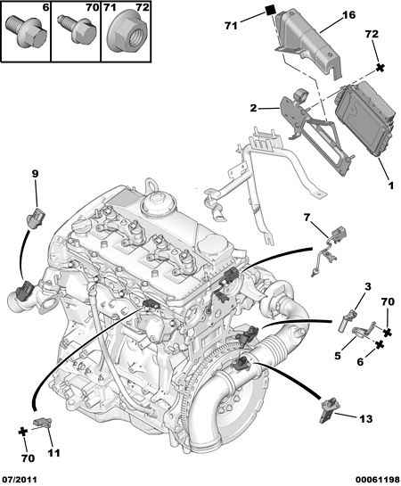 PEUGEOT 1338 F0 - Inj calculator sensor: 01 pcs. onlydrive.pro