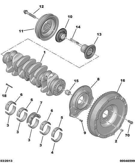 PEUGEOT (DF-PSA) 0118 F8 - Crankshaft Bearing Set onlydrive.pro