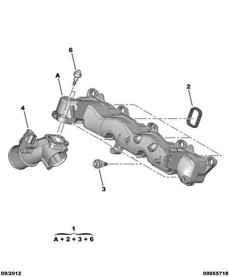 CITROËN 0348.T1 - Gasket, intake manifold onlydrive.pro