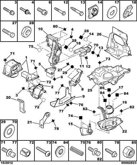 CITROËN 1839.J1 - Holder, engine mounting onlydrive.pro