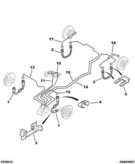 CITROËN 4886 Z7 - Brake piping abs optional: 01 pcs. onlydrive.pro