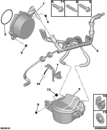 CITROËN 4556.22 - Gasket, vacuum pump onlydrive.pro