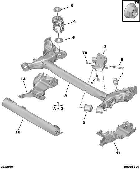 PEUGEOT 5165.32 - Rubber Buffer, suspension onlydrive.pro