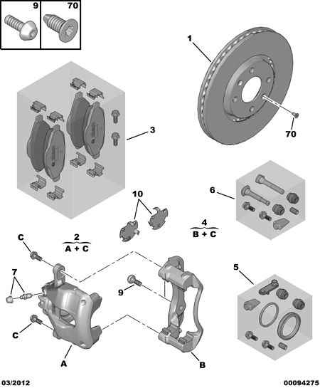 CITROËN 4401 N8 - Brake Caliper onlydrive.pro