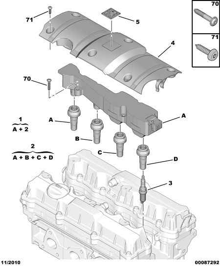 CITROËN 5960.F3 - Engin spark plug ignit electr modul coil: 04 pcs. onlydrive.pro