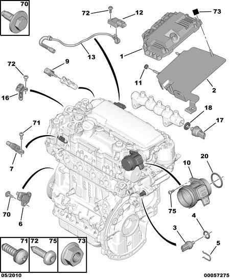 PEUGEOT 1920.EJ - Sensor, crankshaft pulse onlydrive.pro