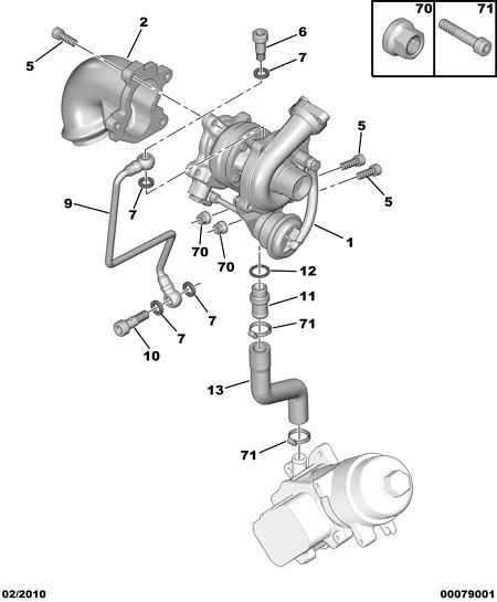 CITROËN 0379 41 - Oil Pipe, charger onlydrive.pro