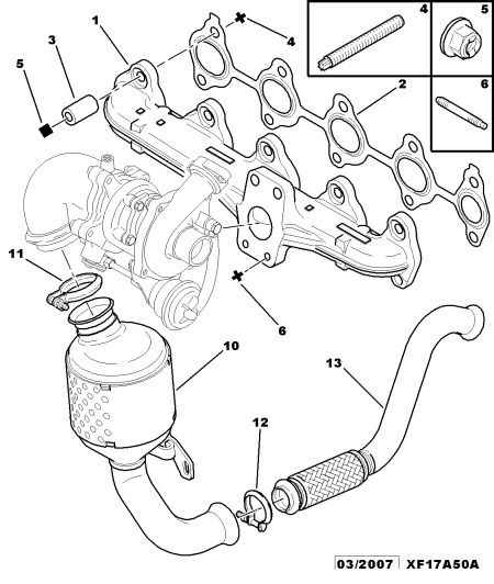 PEUGEOT 1713 65 - Pipe Connector, exhaust system onlydrive.pro