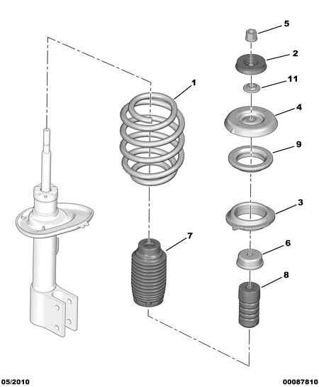 PEUGEOT 5033 F7 - Spring Cap onlydrive.pro